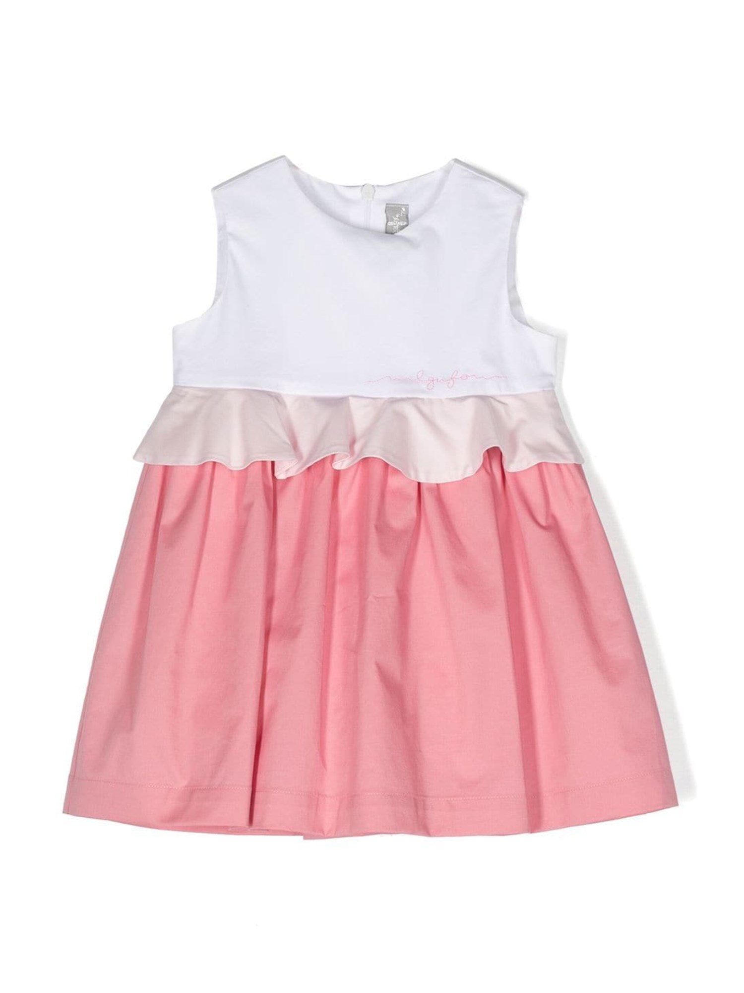 il gufo two-tone sleeveless dress