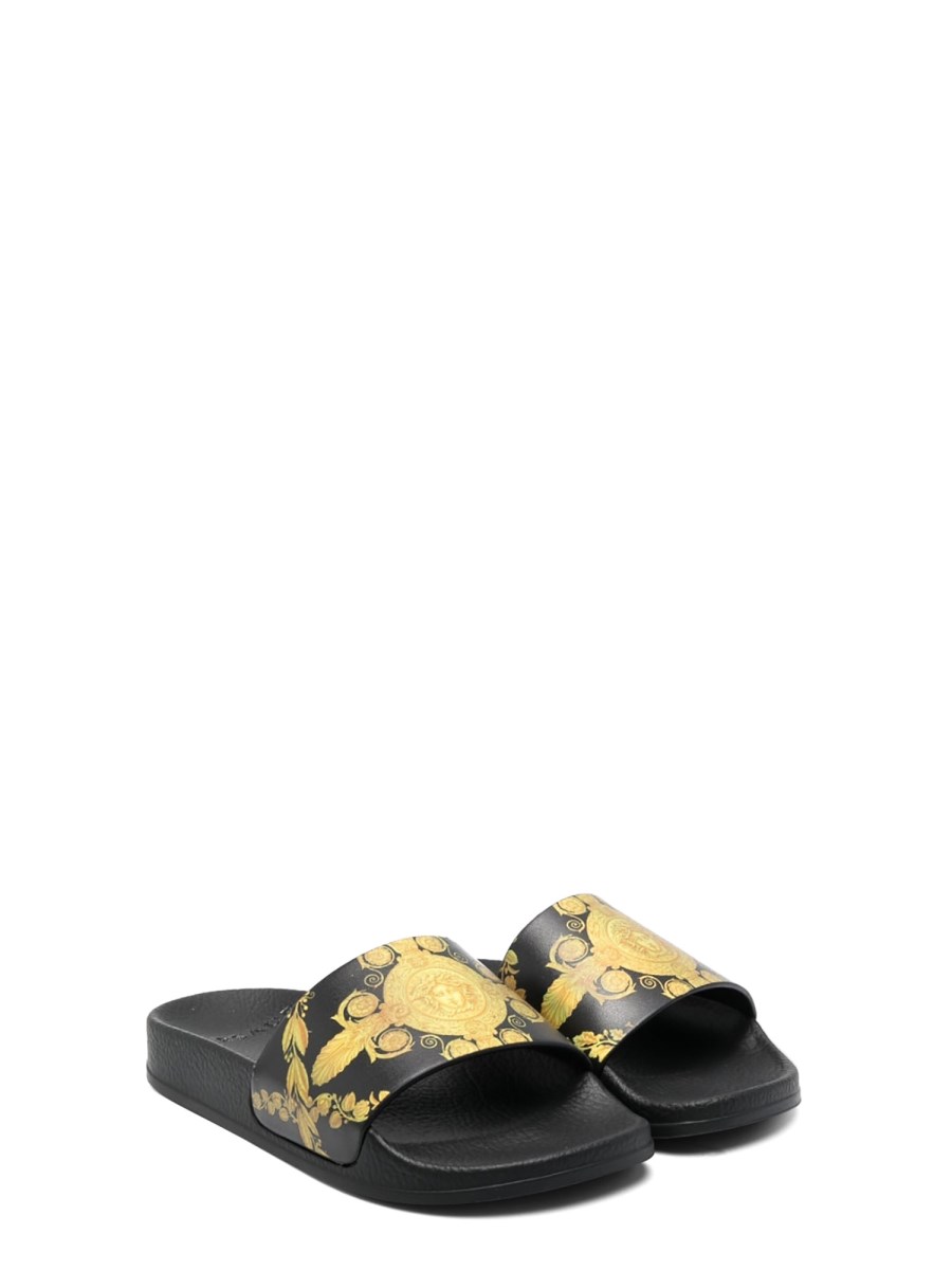 VERSACE baroque slides Eleonora Bonucci