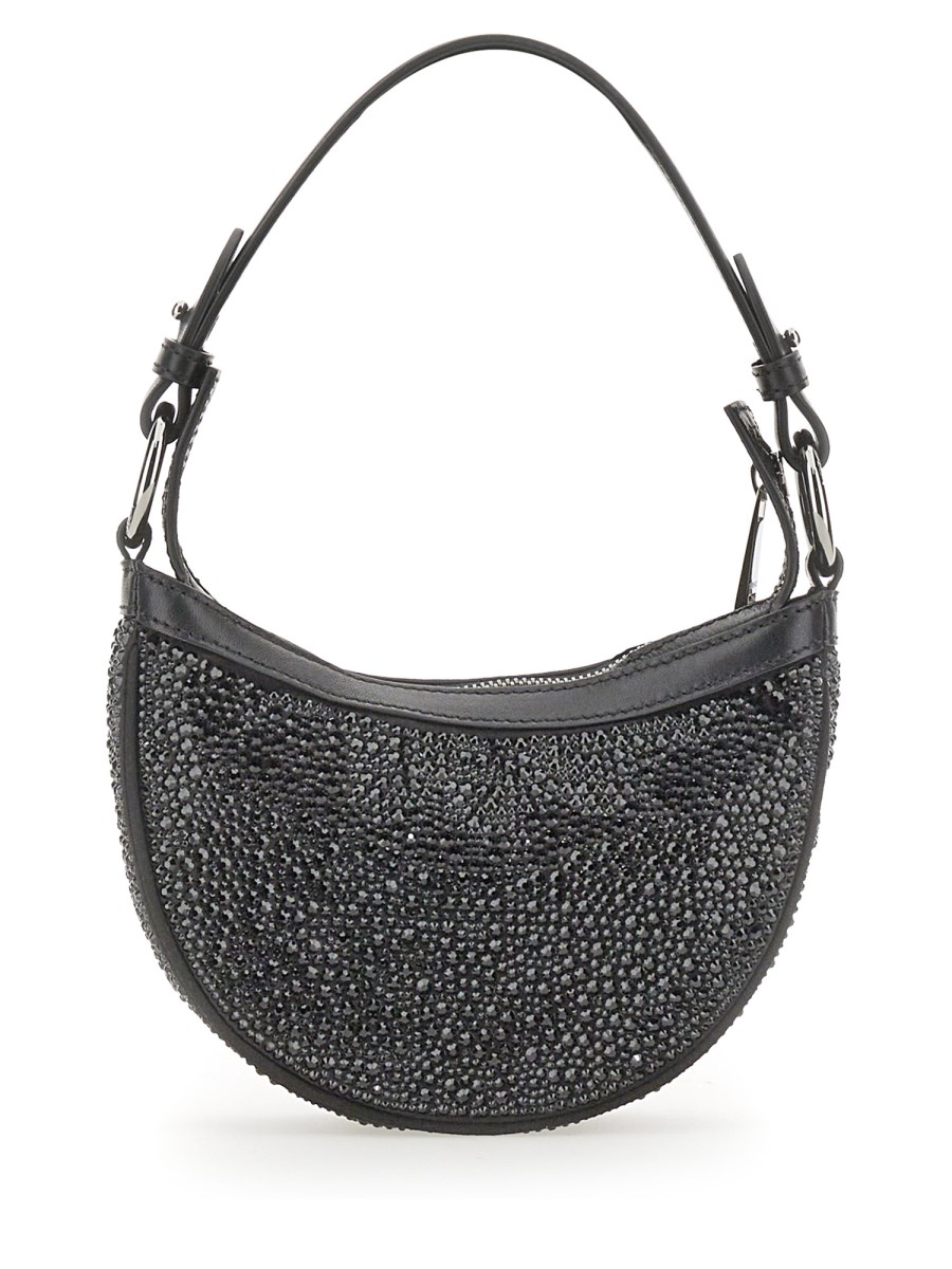 BORSA HOBO MINI CON CRISTALLI