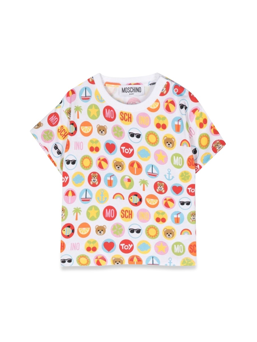 MOSCHINO T-SHIRT STAMPE CERCHI