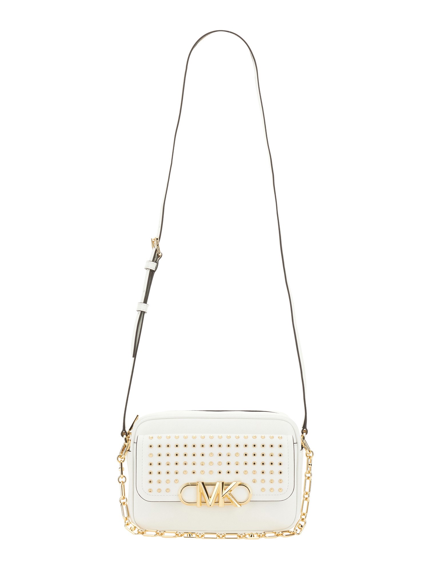 Shop Michael Michael Kors Parker Medium Bag In White