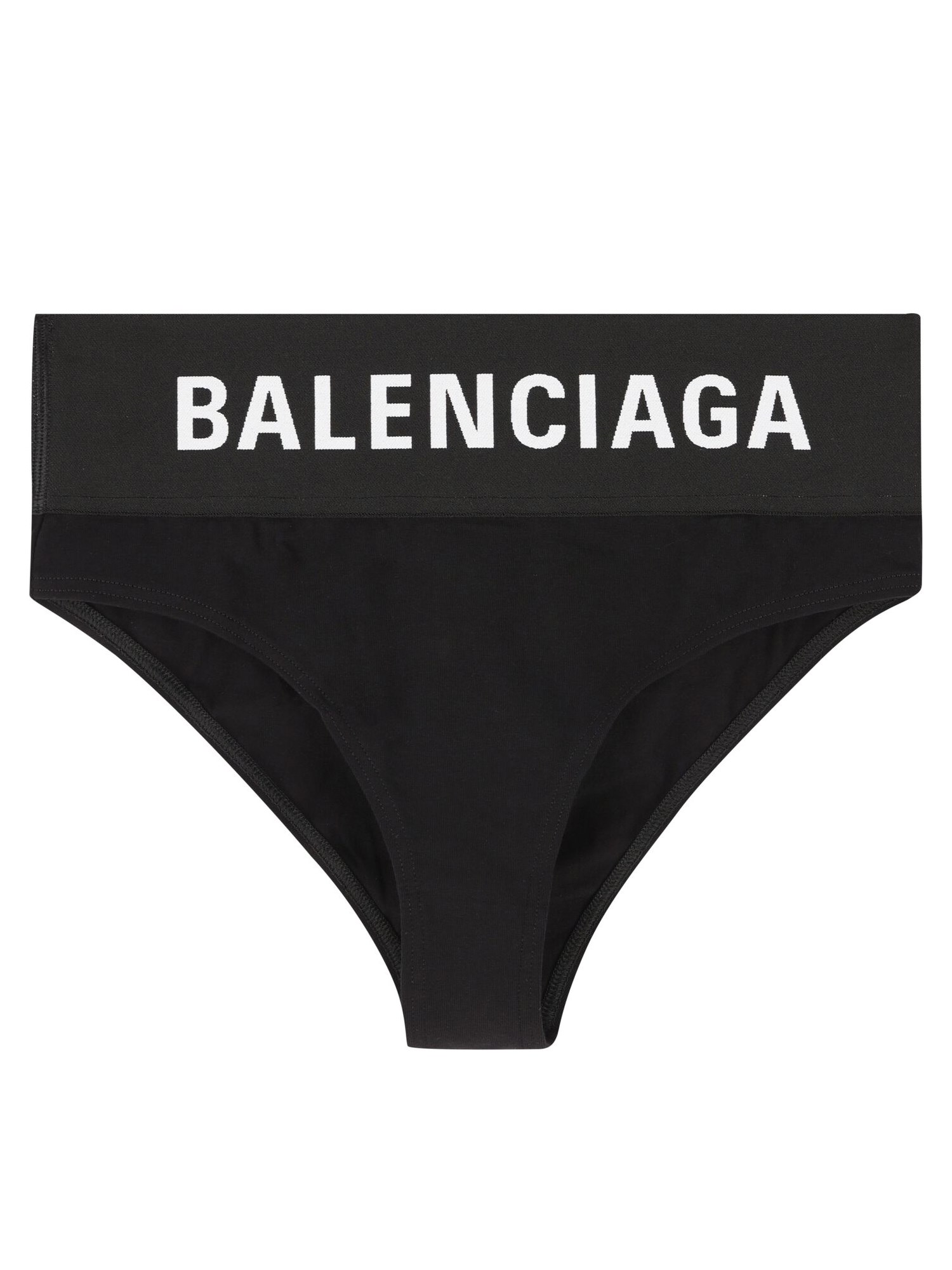 Balenciaga Briefs With Logo In Black