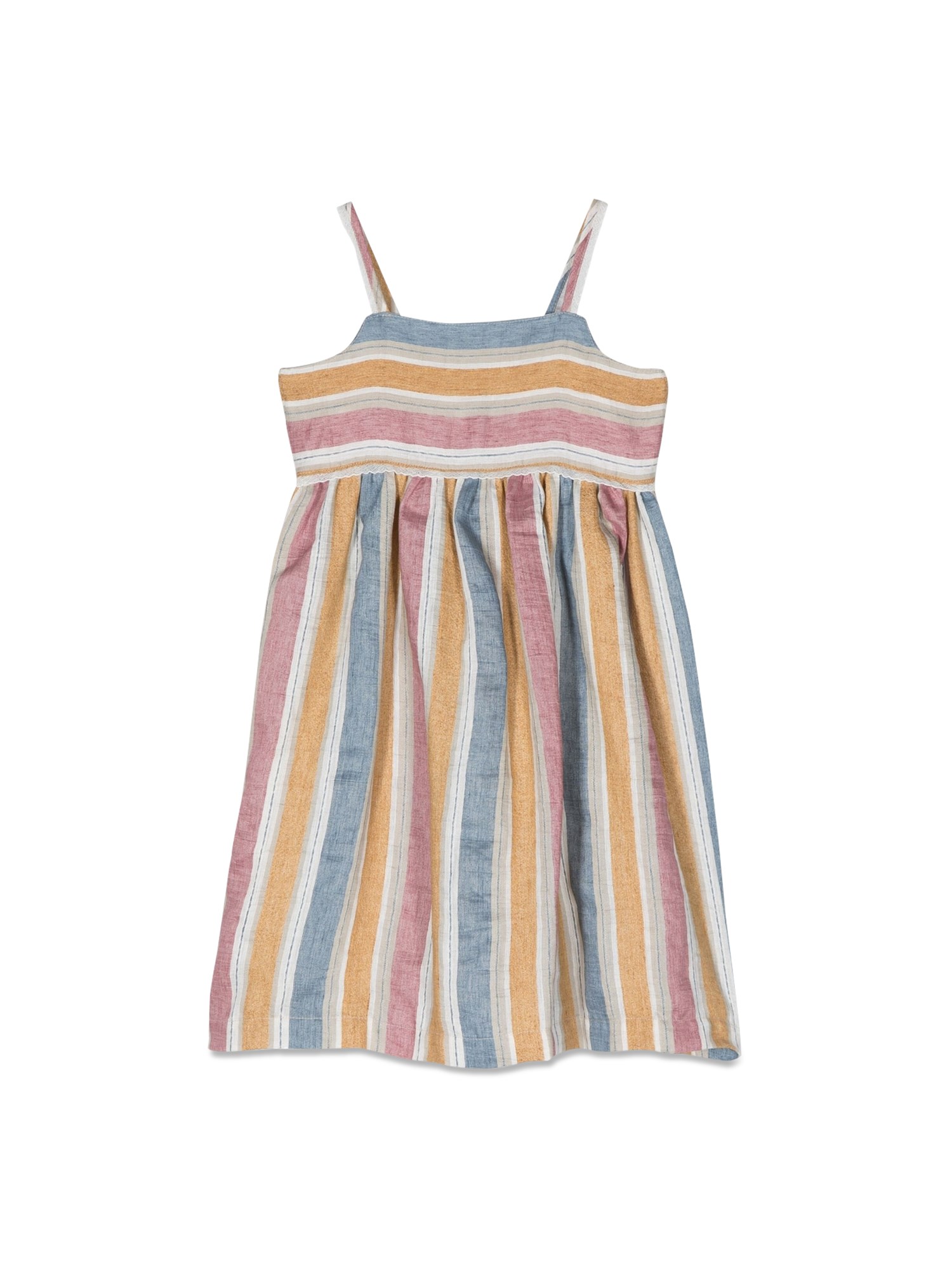 il gufo striped sleeveless dress