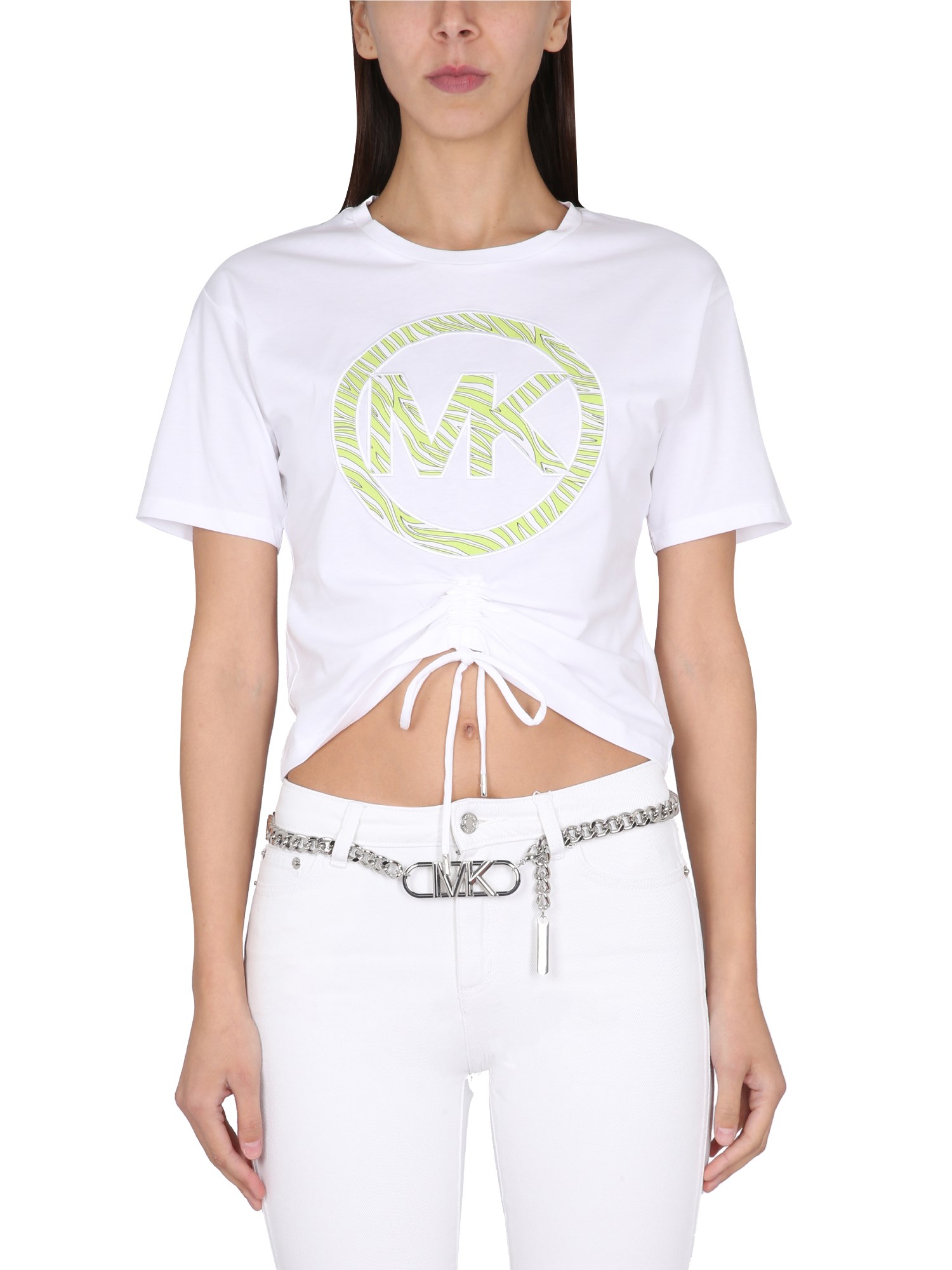 michael by michael kors logo print t-shirt