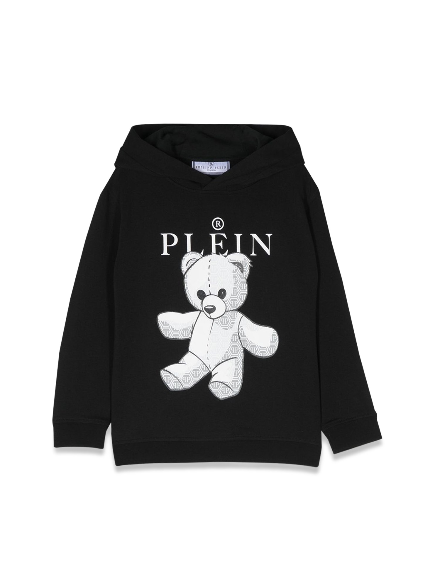 Philipp Plein Teddy Bear Hoodie In Black | ModeSens