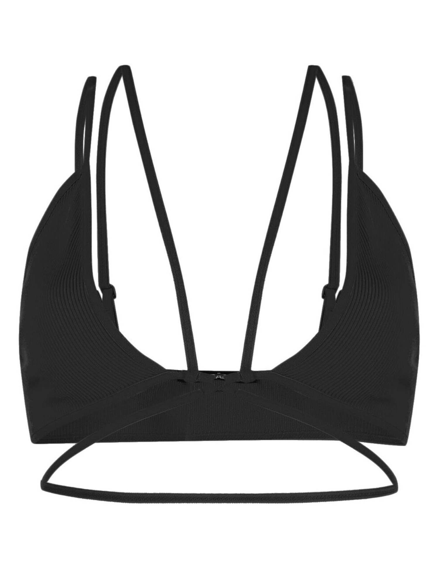 Ribbed jersey bra w/double straps - Andreadamo - Women