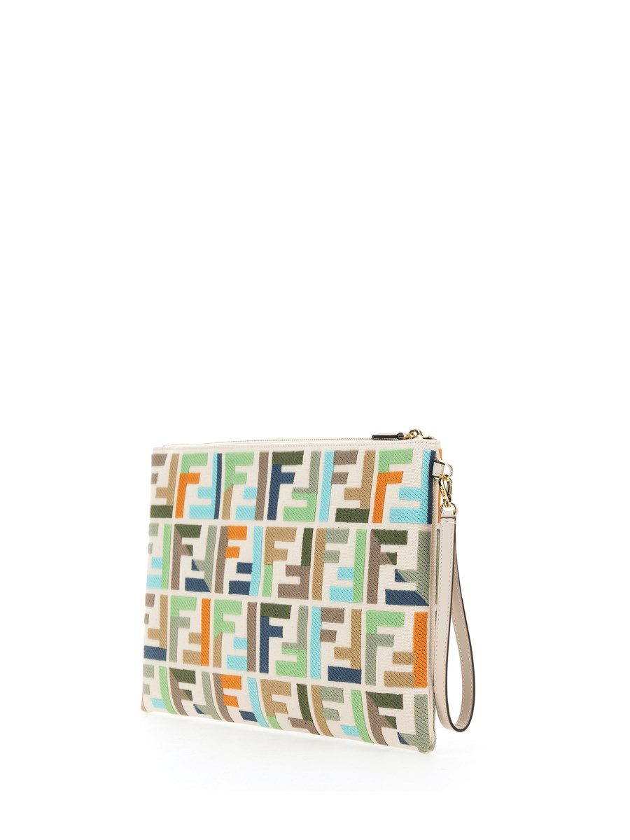 Fendi ff hotsell logo pouch