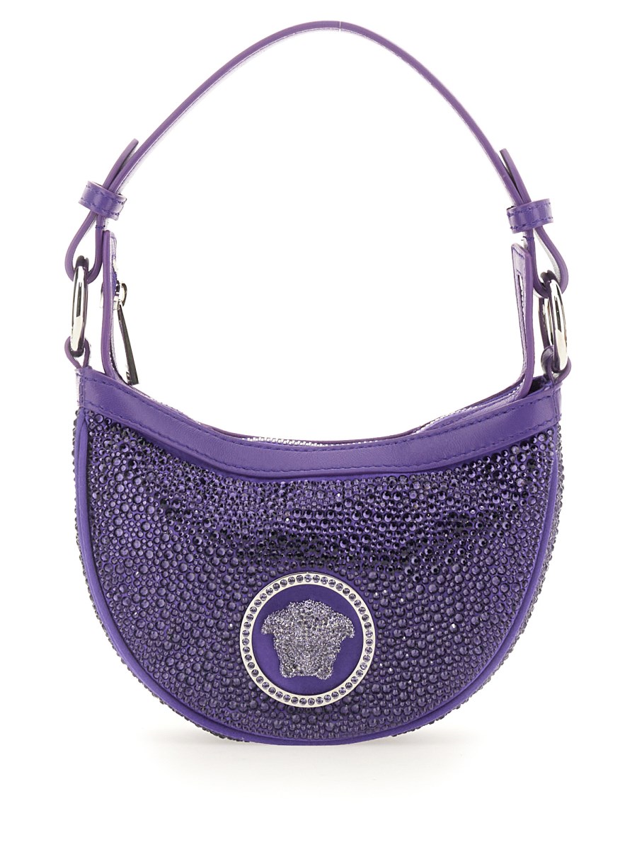 BORSA MINI HOBO CON CRISTALLI 