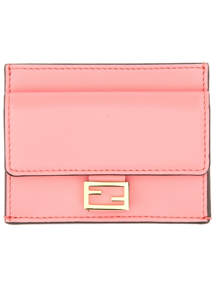 FENDI LEATHER BAGUETTE CARD HOLDER Eleonora Bonucci