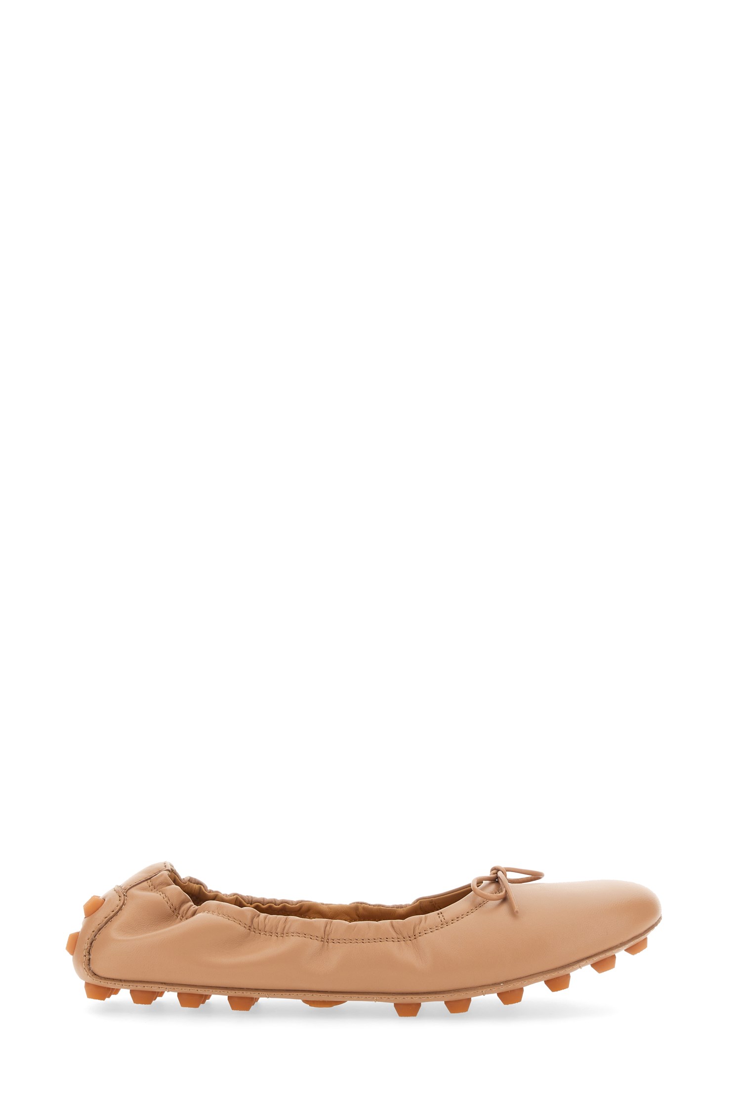 Shop Tod's Ballerina Bubble In Powder