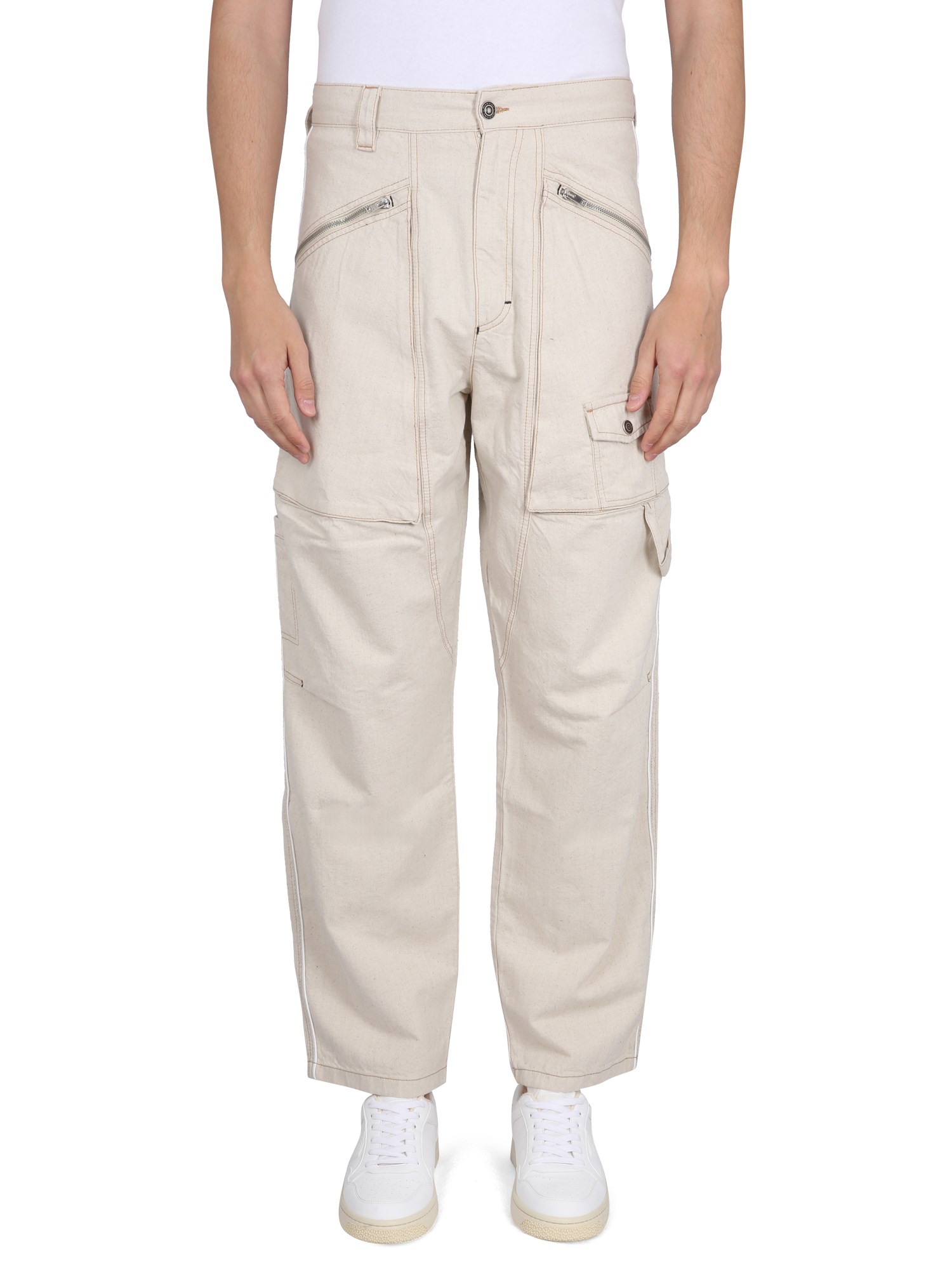 Marant Parker Trousers In Powder