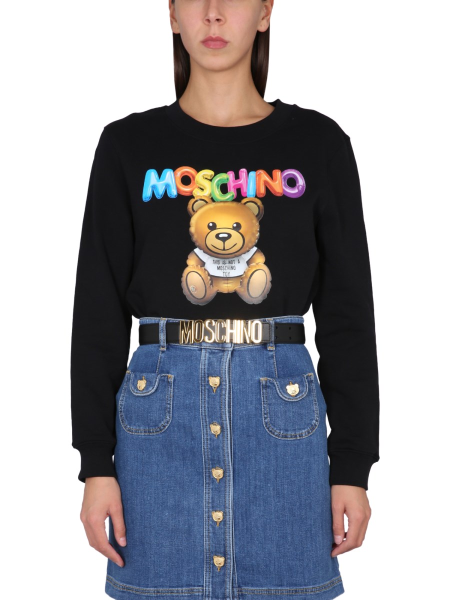 MOSCHINO COTTON TEDDY BEAR SWEATSHIRT Eleonora Bonucci