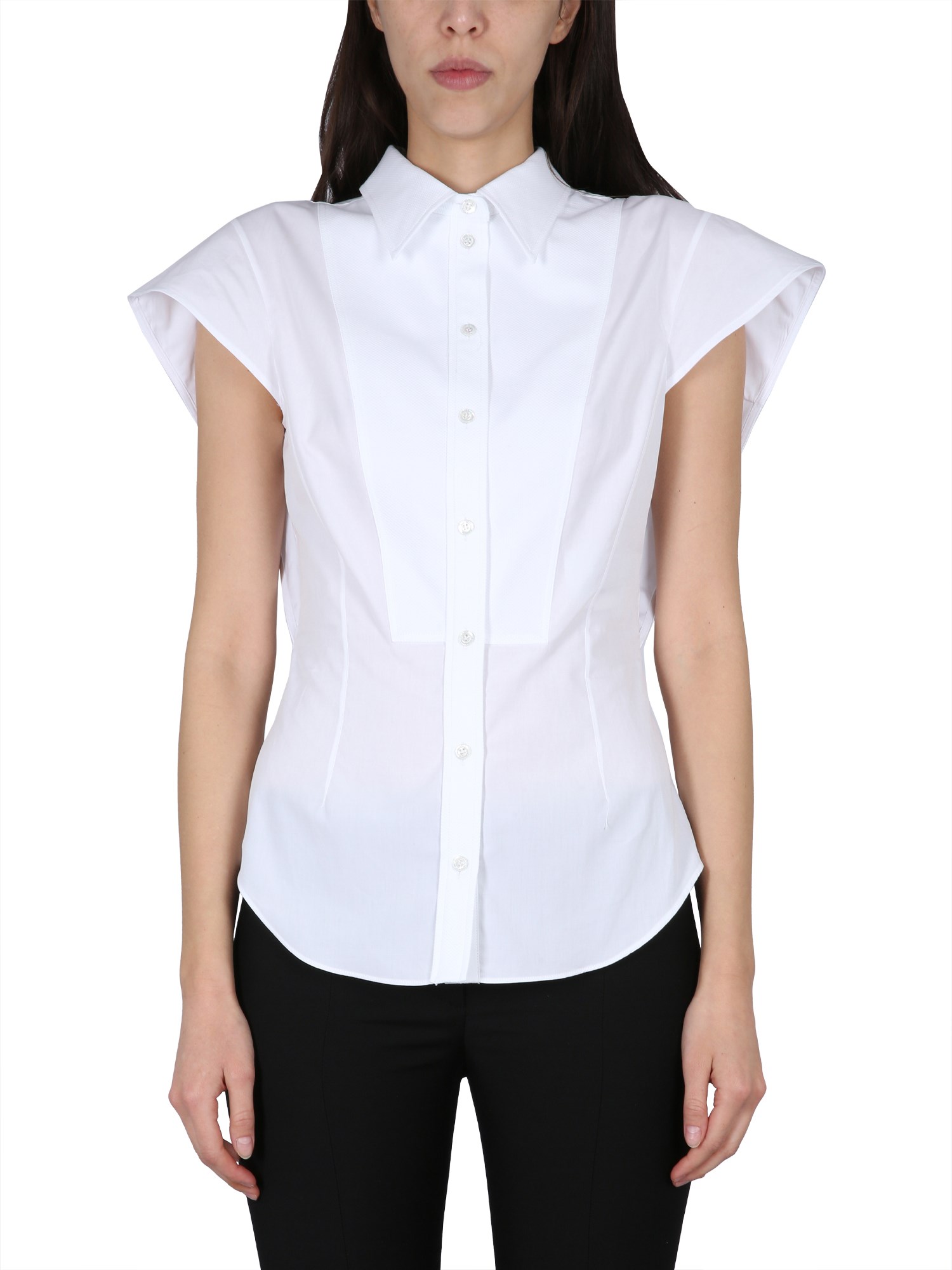Shop Alexander Mcqueen Slim Fit Shirt In White