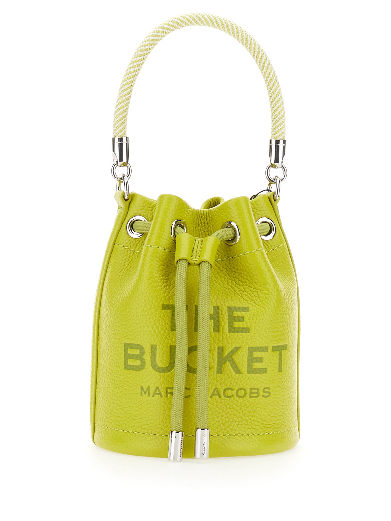 Women's Yellow Leather Bucket Micro bag