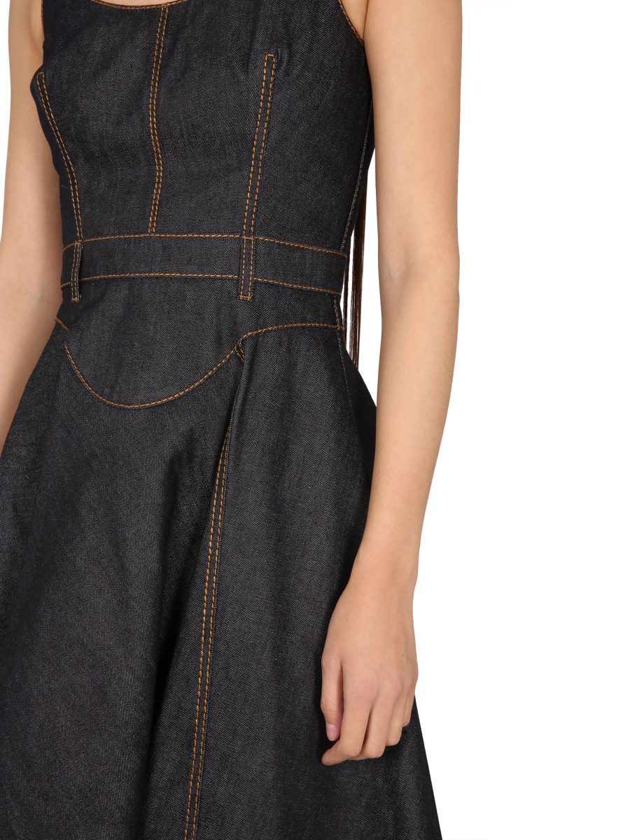 Alexander mcqueen best sale denim dress