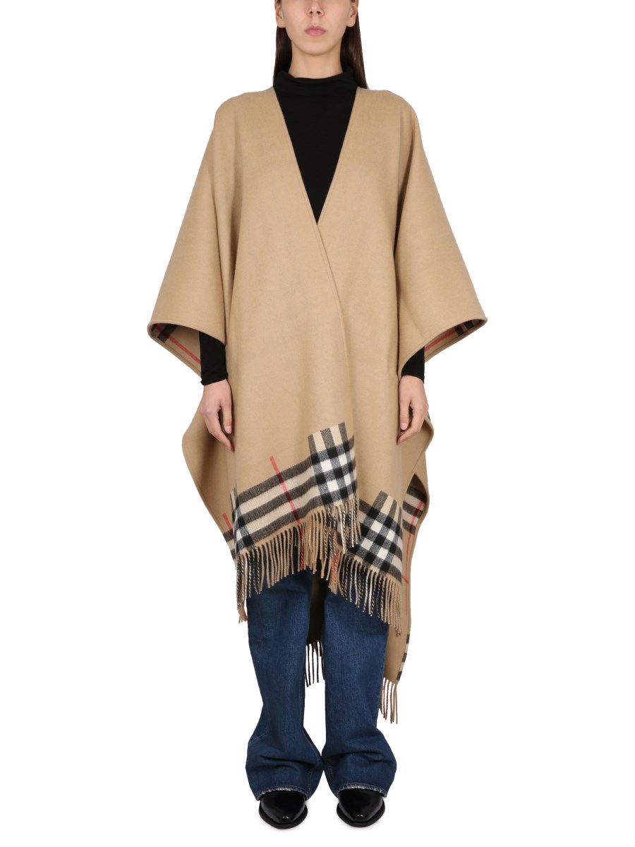 Burberry poncho outlet reversible