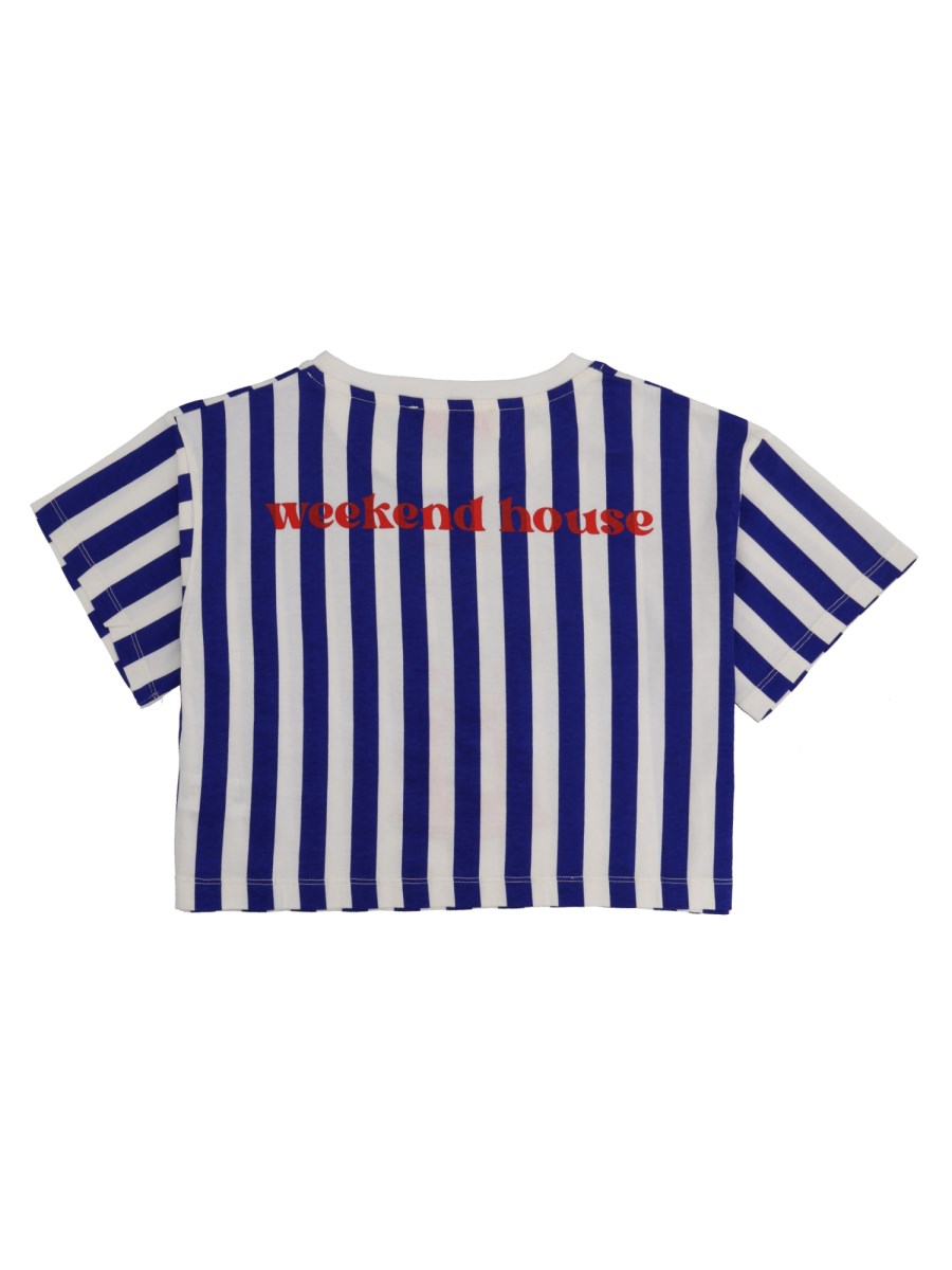 T-SHIRT A RIGHE CON STAMPA