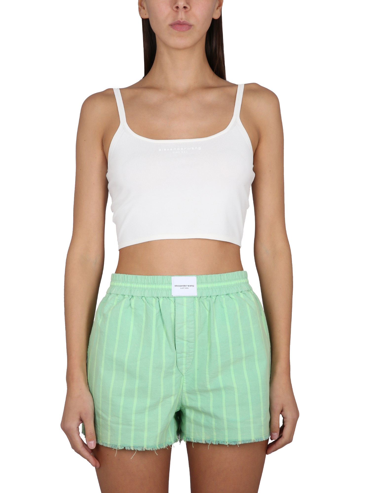 Shop Alexander Wang T Cotton Tops. In White
