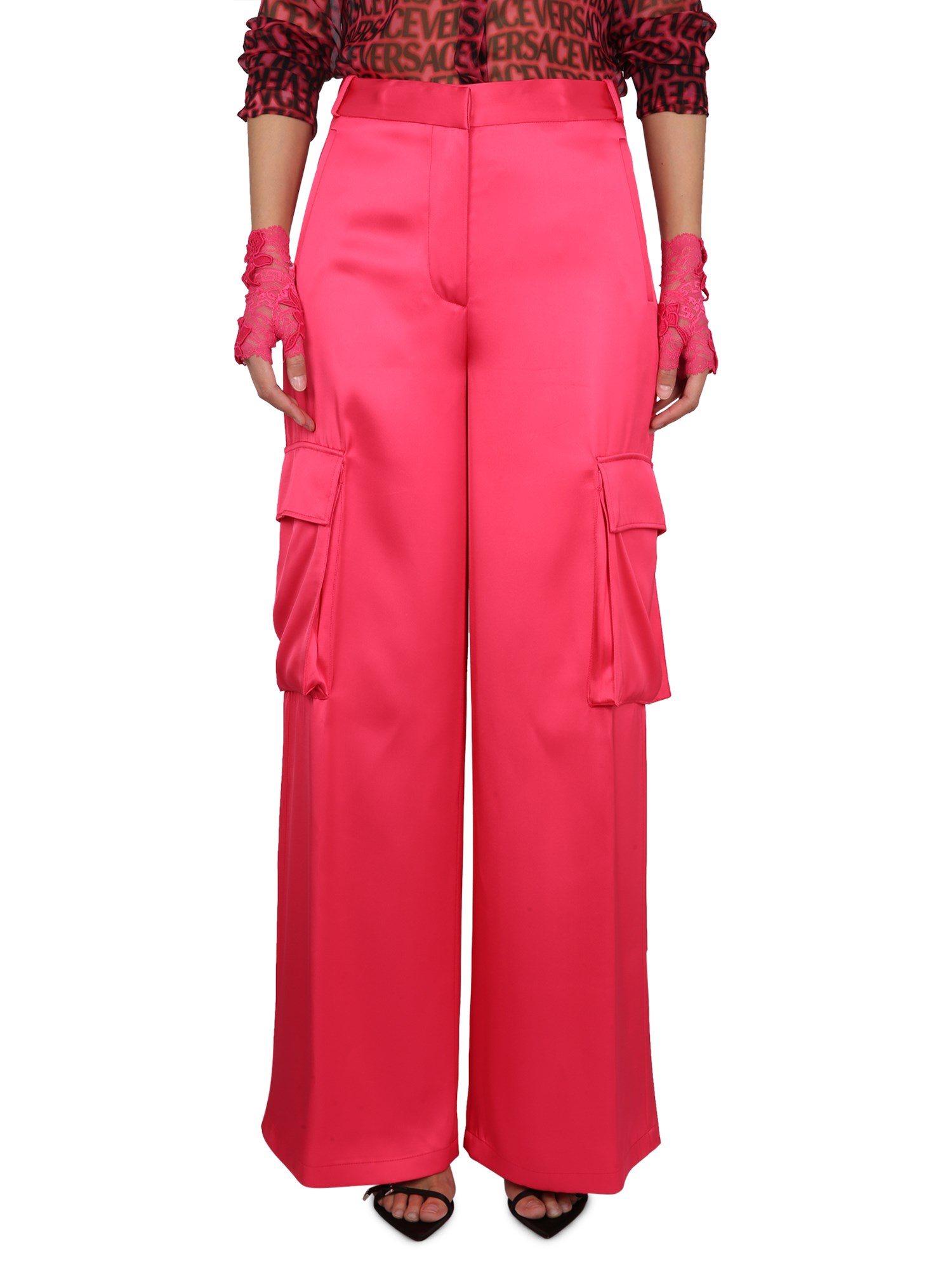 Versace Women's Duchesse Pants In Fuchsia