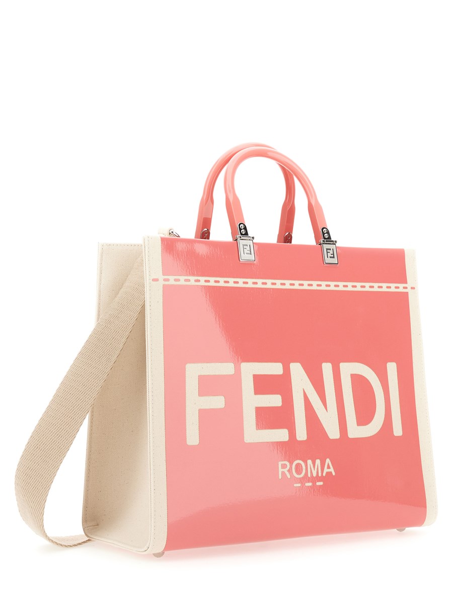 FENDI SUNSHINE MEDIUM SHOPPER BAG WITH LOGO Eleonora Bonucci