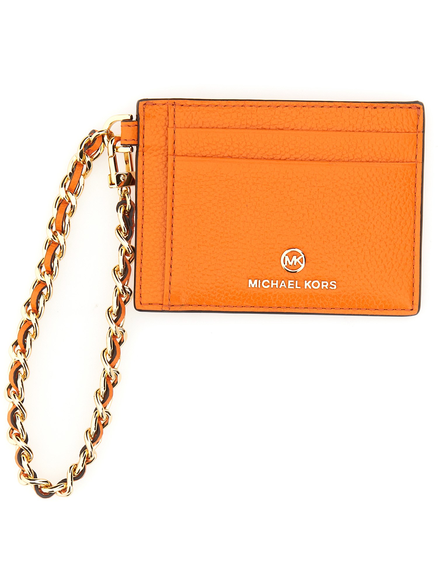 Michael Michael Kors Small Credit Card Holder In Orange