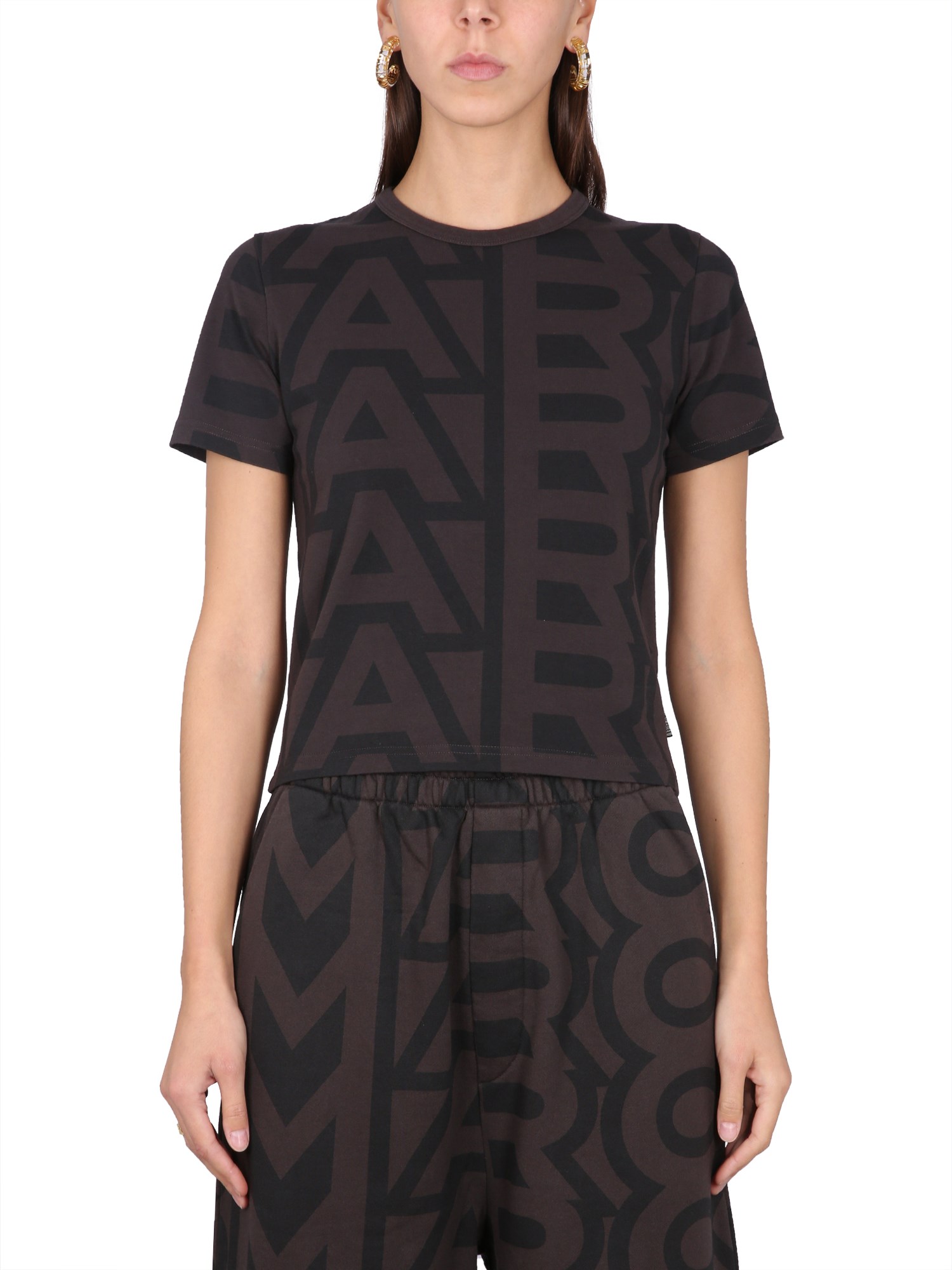 Marc Jacobs The Monogram Baby Cotton T-shirt In Black