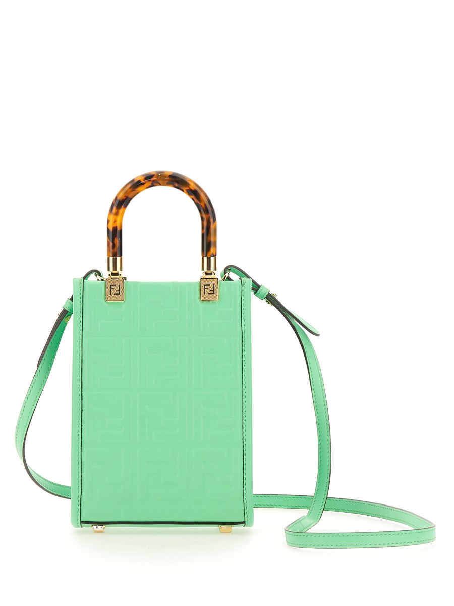 FENDI BORSA MINI SUNSHINE SHOPPER IN PELLE