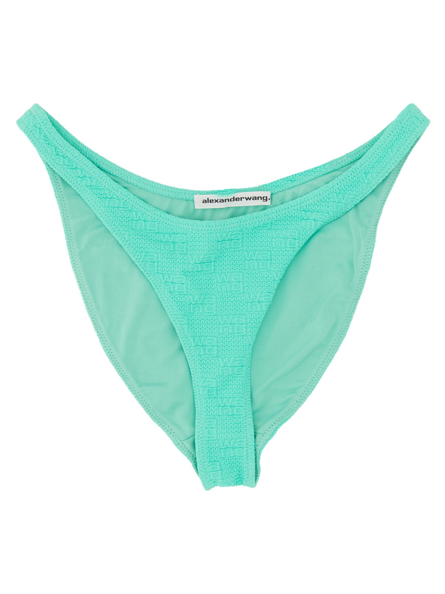 Shop Alexander Wang T Bikini Briefs With Logo In Green