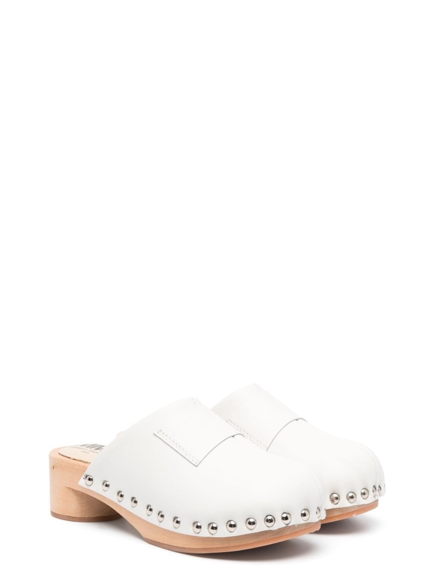 MM6 MAISON MARGIELA WOODEN CLOSED TOE CLOGS