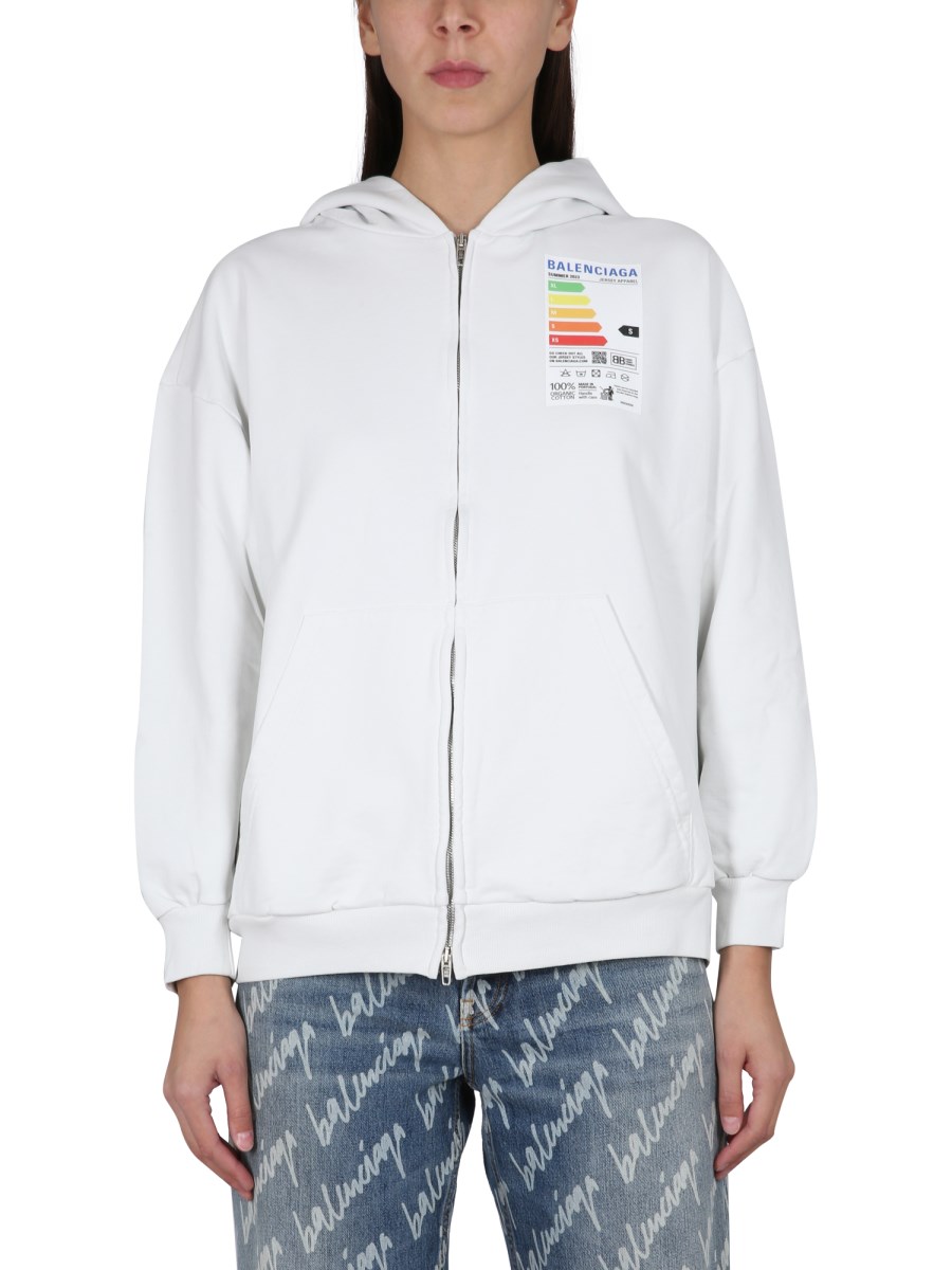 Balenciaga energy patch zip up hoodie | www.innoveering.net