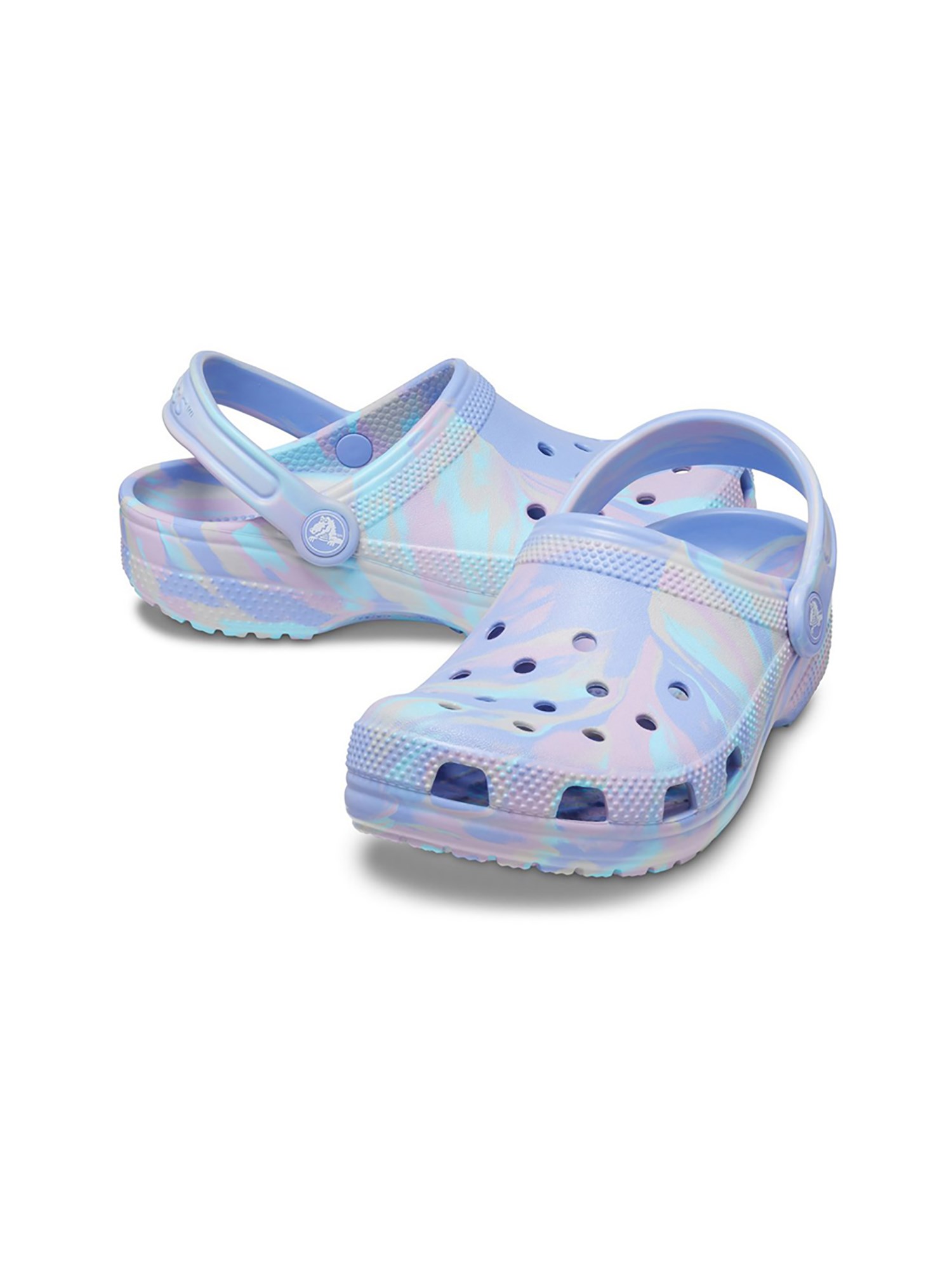 crocs classic marbled clog