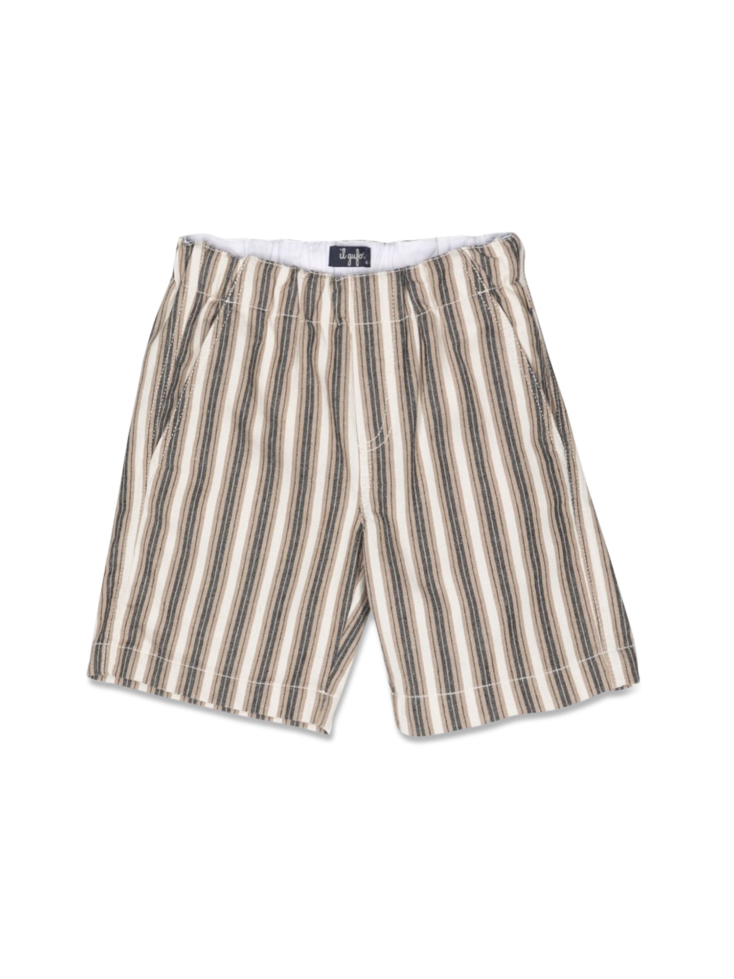 il gufo striped bermuda shorts