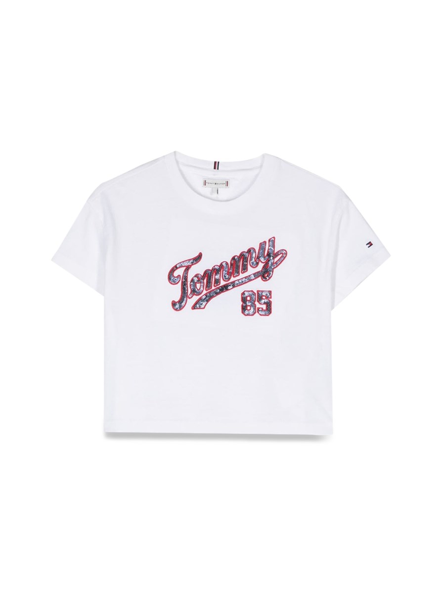 SEQUINS LOGO T-SHIRT