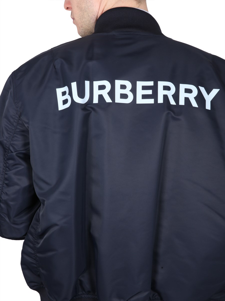 Burberry nylon best sale bomber jacket