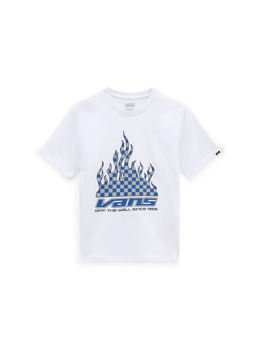 REFLECTIVE CHECKERBOARD FLAME T-SHIRT