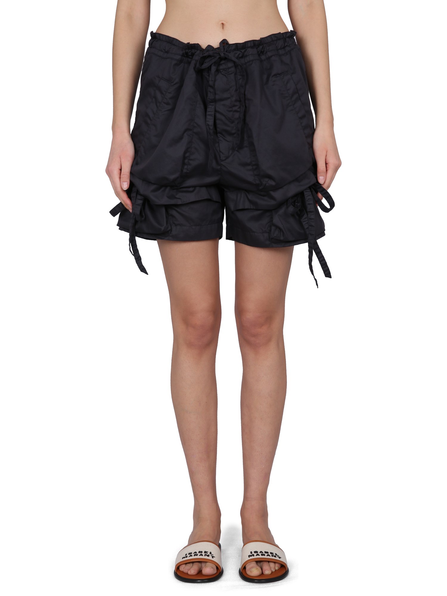 Isabel Marant Drawstring-detail Shorts In Black