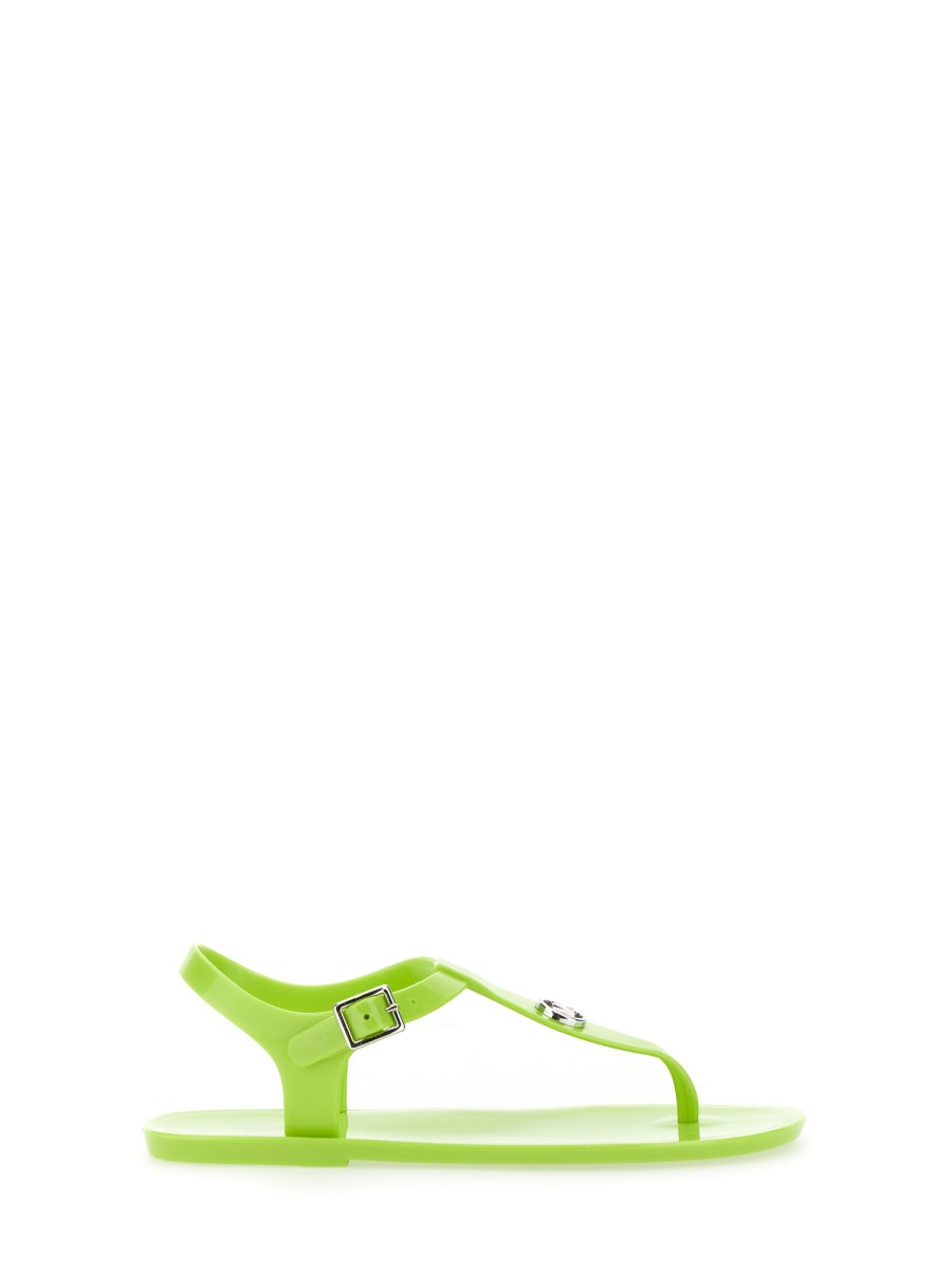 Michael kors store white jelly sandals