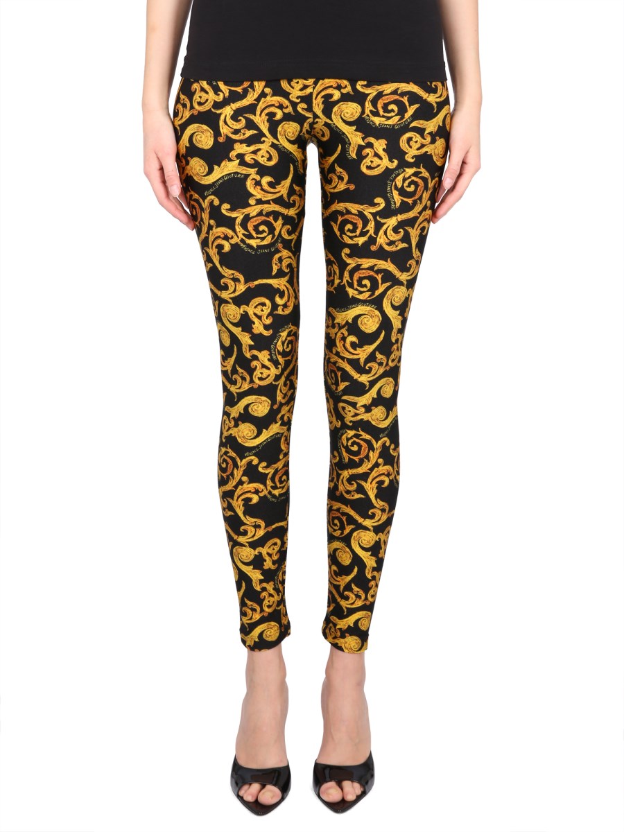 VERSACE JEANS COUTURE - TECHNICAL FABRIC LEGGINGS WITH PRINT - Eleonora  Bonucci