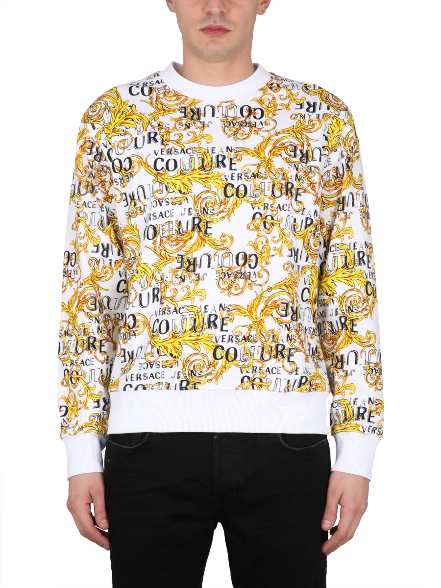 Versace jeans sweatshirt store with yellow baroque print