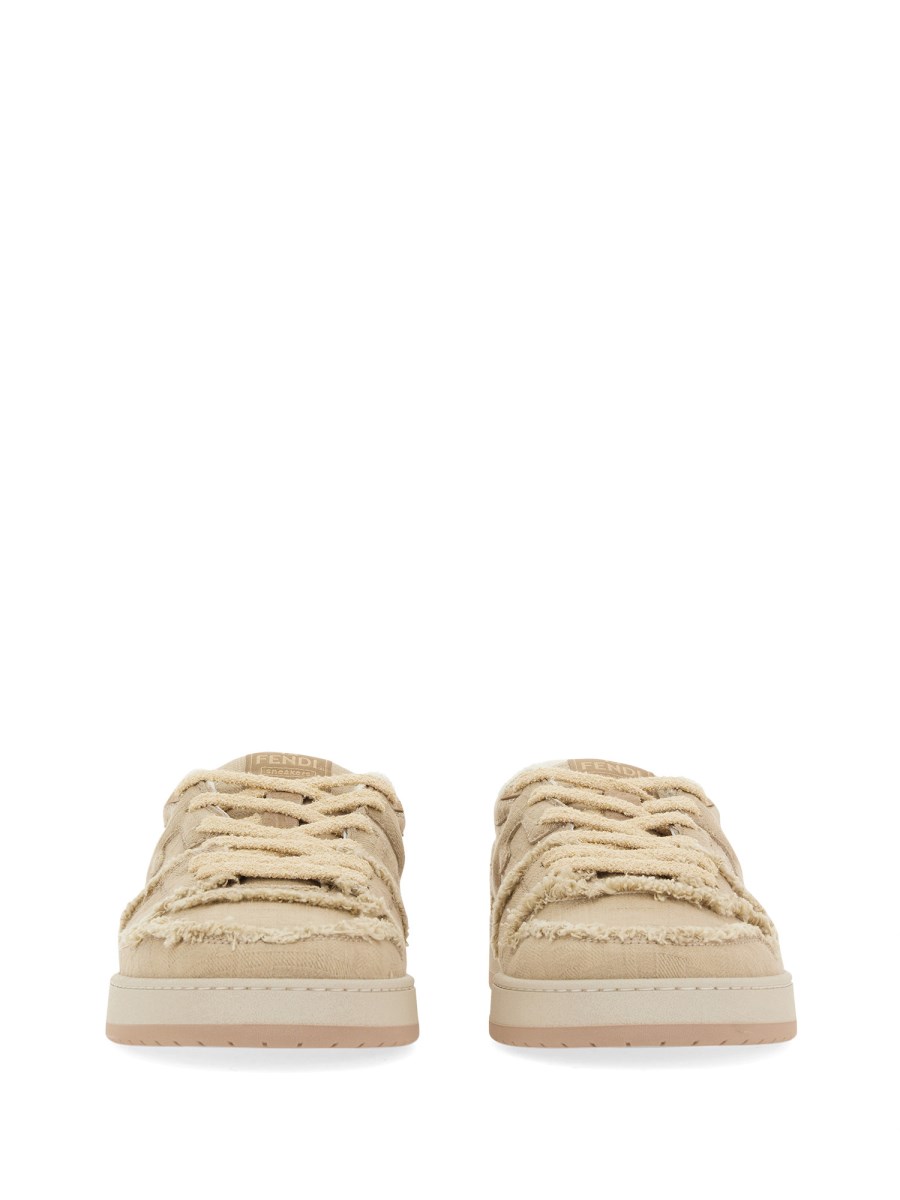 FENDI - FENDI MATCH LOW TOP CANVAS SNEAKER - Eleonora Bonucci FENDI - FENDI MATCH LOW TOP CANVAS SNEAKER - Eleonora Bonucci