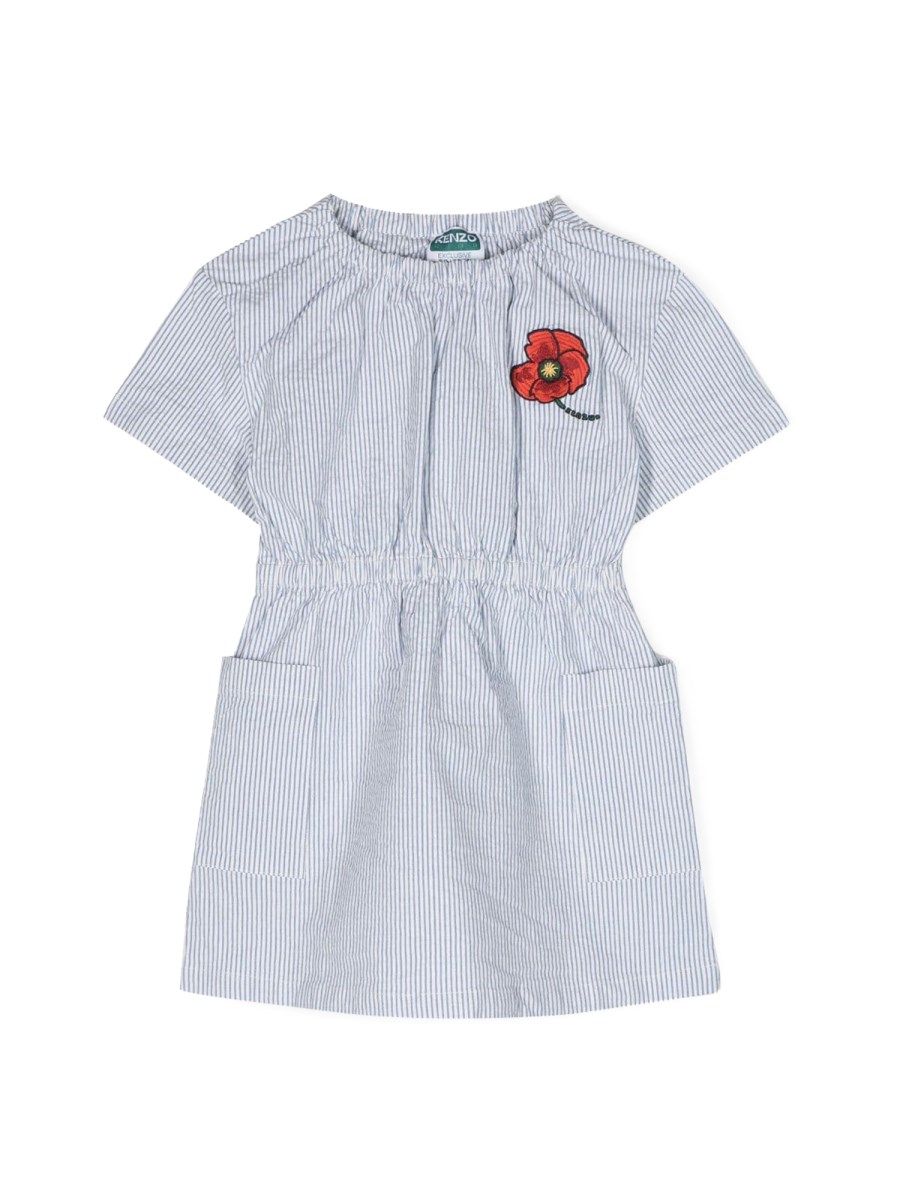 KENZO VESTITO MANICHE CORTE POPPY