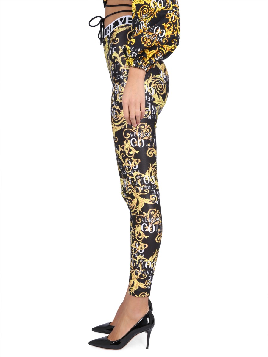 VERSACE JEANS COUTURE - LEGGINGS WITH LOGO - Eleonora Bonucci