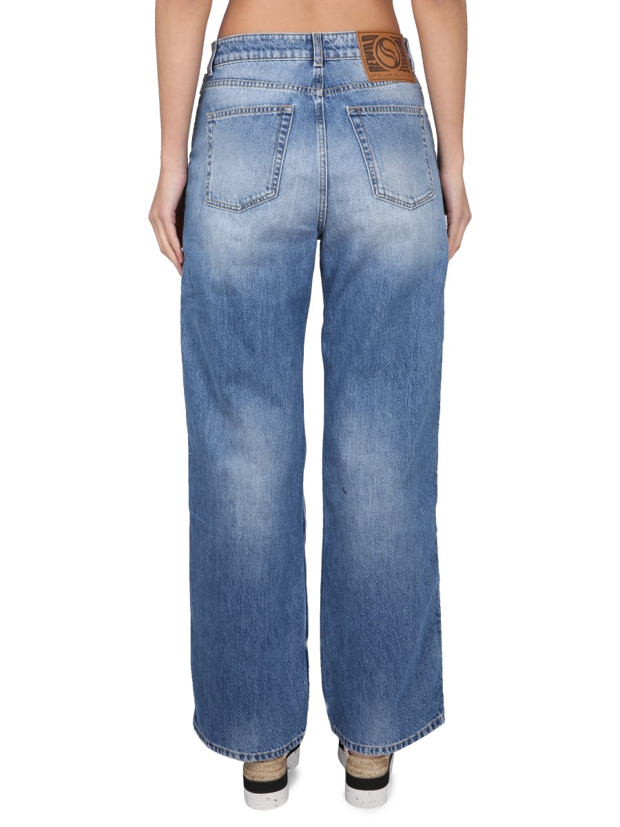 デニム・ジーパン Stella Mccartney Jeans Denim Ampio In Cotone Stella McCartney - Wide Leg Jean in Vintage Blue
