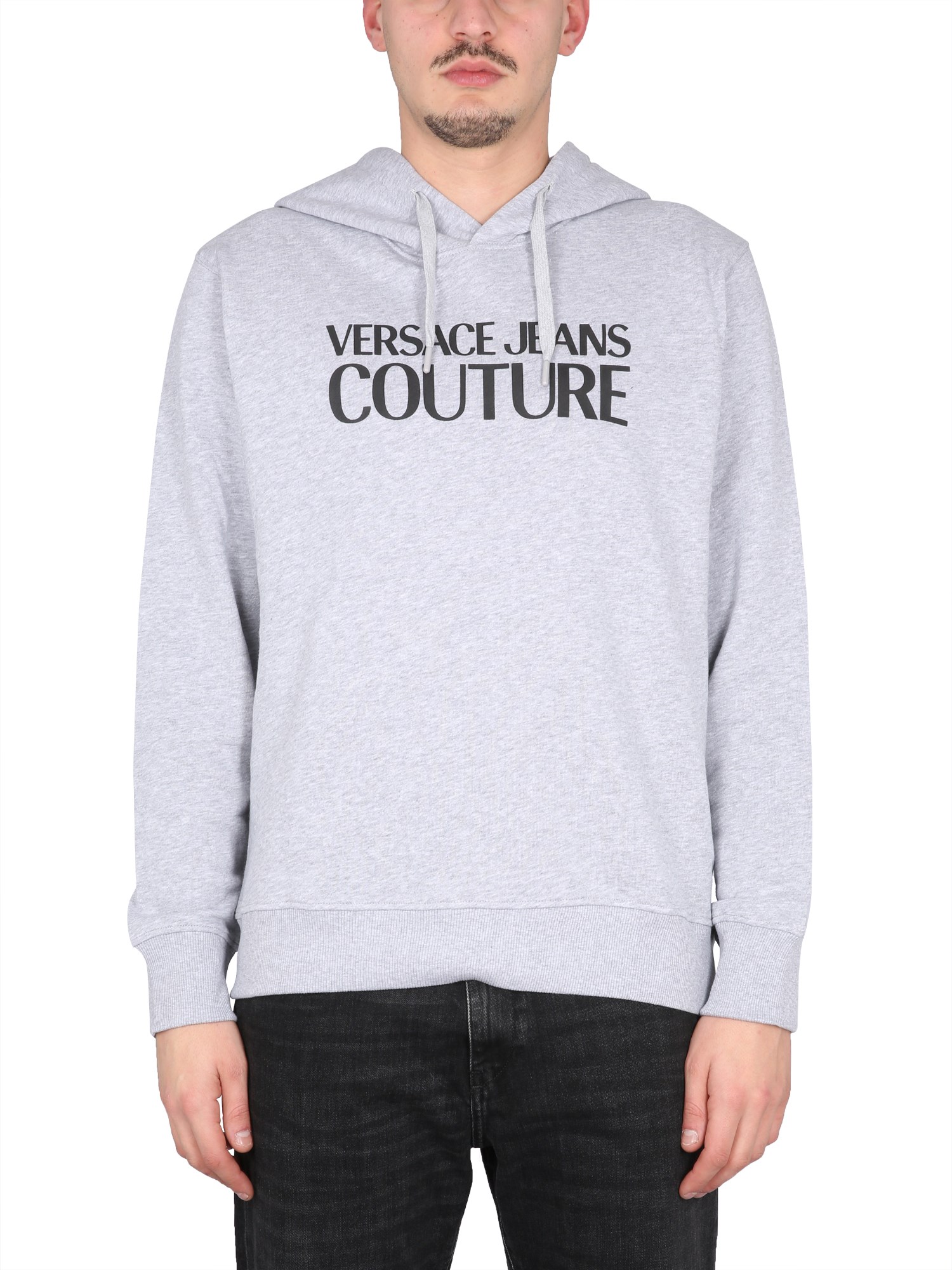Versace Jeans Couture Sweatshirt With Logo In Grey