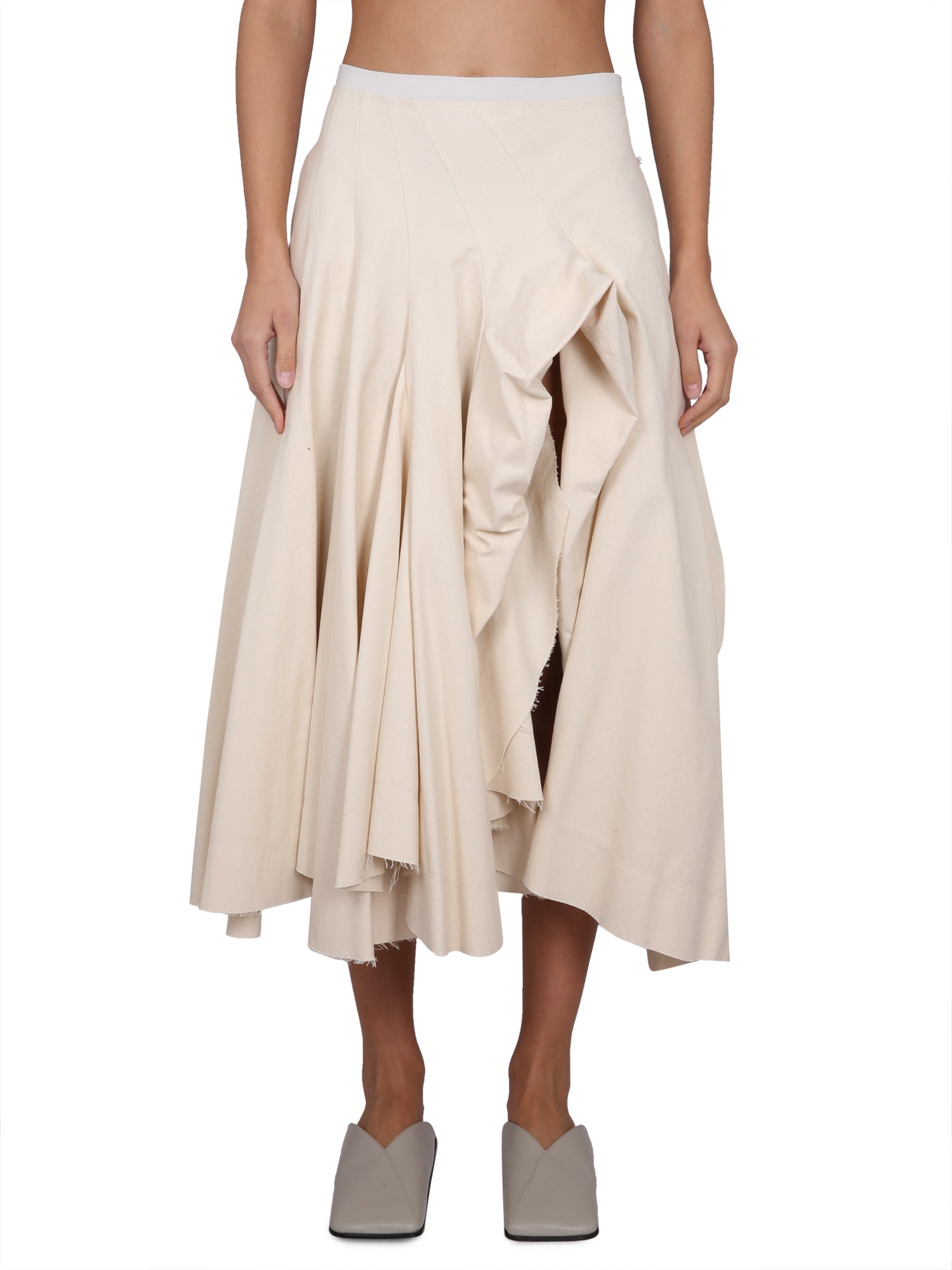 Max Mara Couture Skirt In White