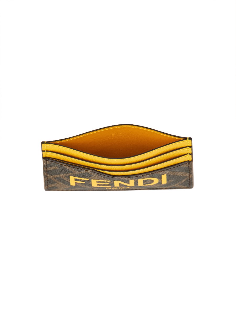 FENDI FF LEATHER CARD HOLDER Eleonora Bonucci