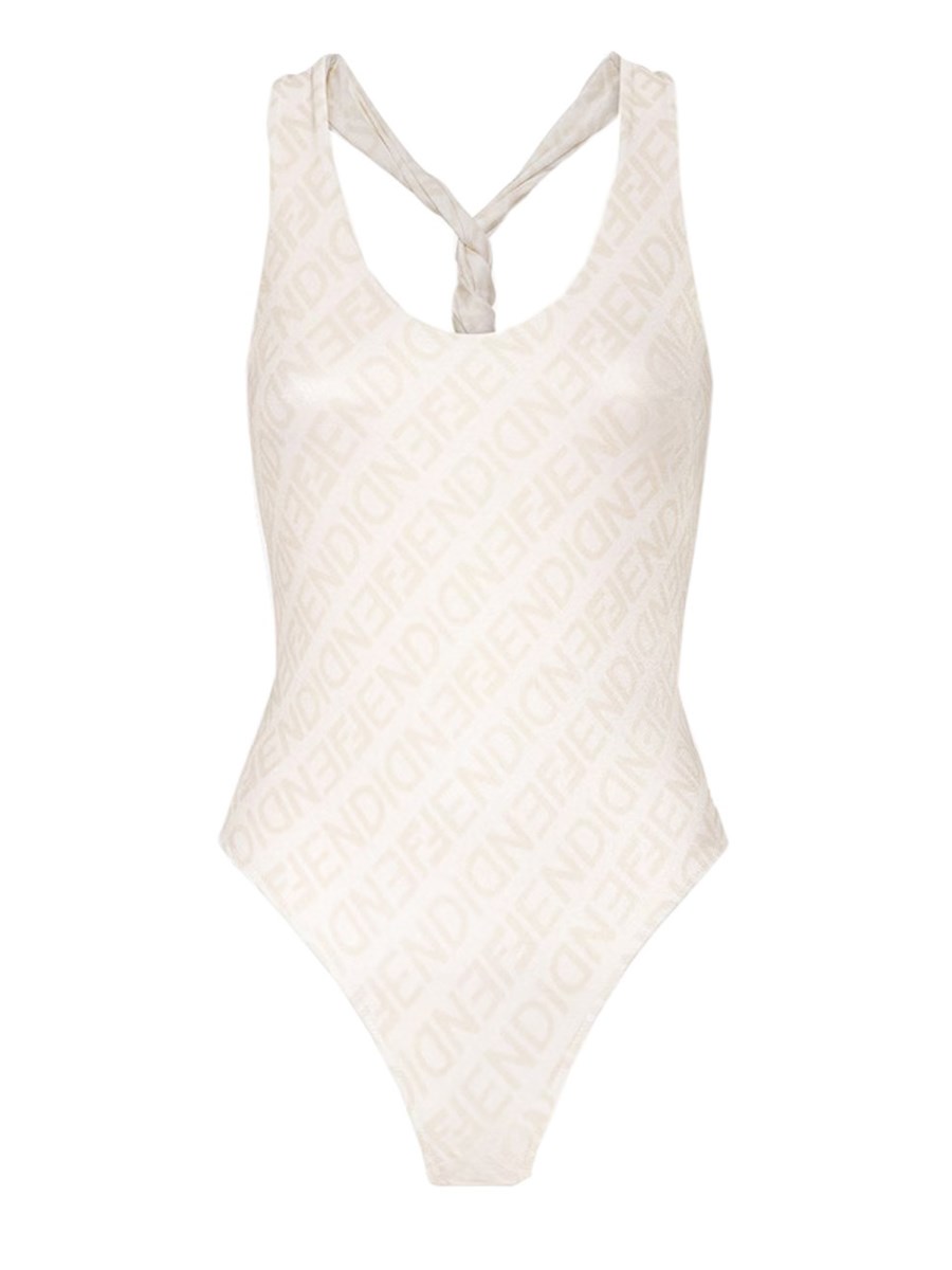 FENDI LYCRA ONE PIECE SWIMSUIT WITH FF PATTERN Eleonora Bonucci