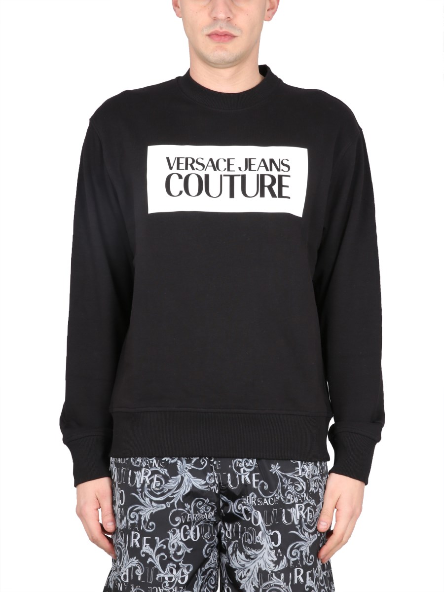 Versace jeans crew sales neck sweatshirt black