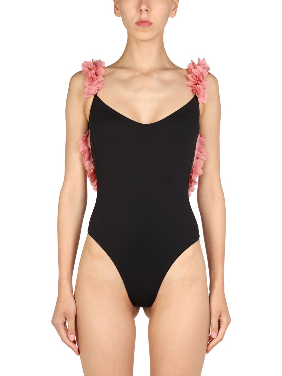 LA REVECHE AMIRA ONE PIECE SWIMSUIT WITH ORGANZA FLOWERS