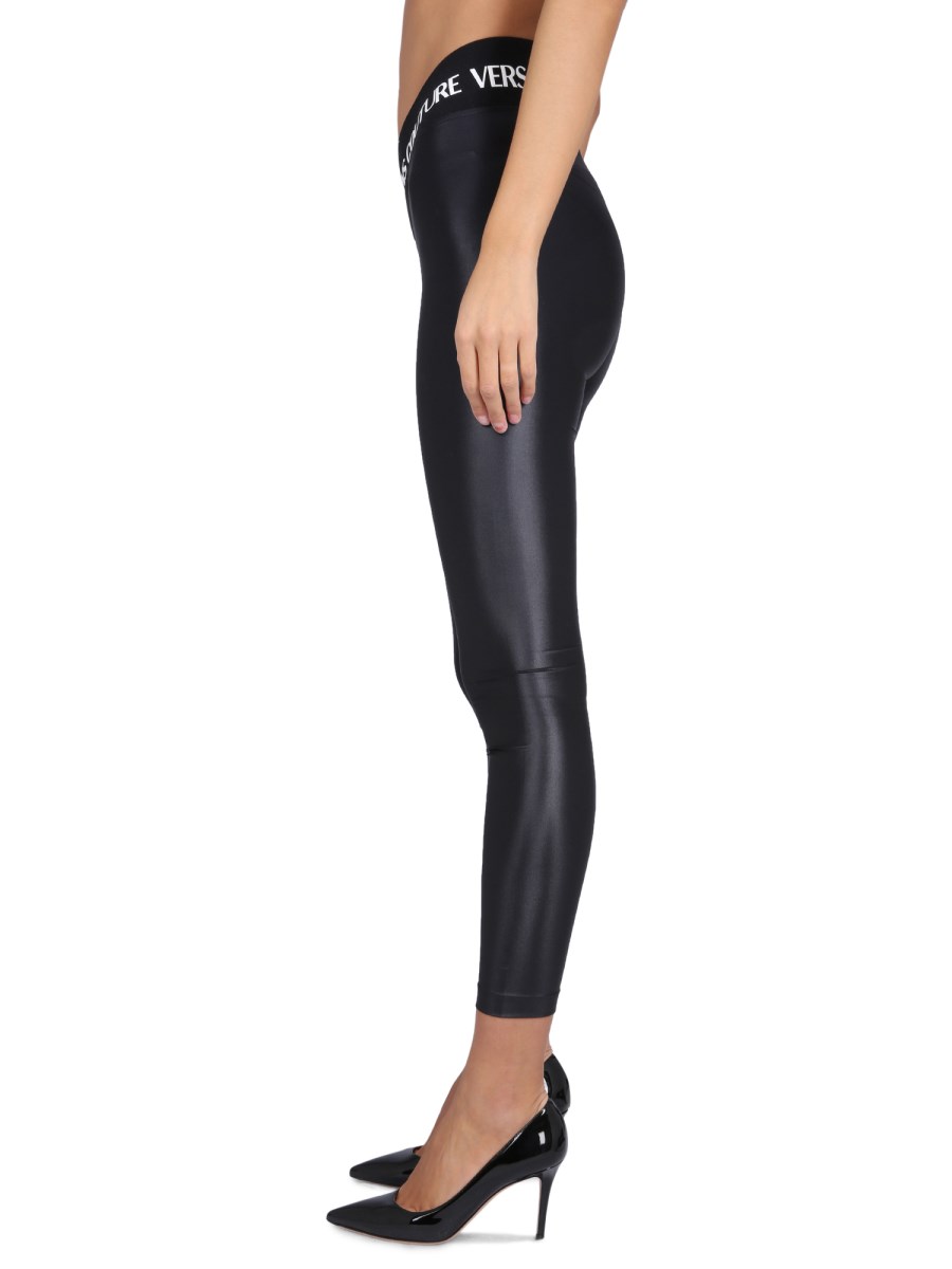 Versace Jeans Couture Rhinestone-embellished leggings